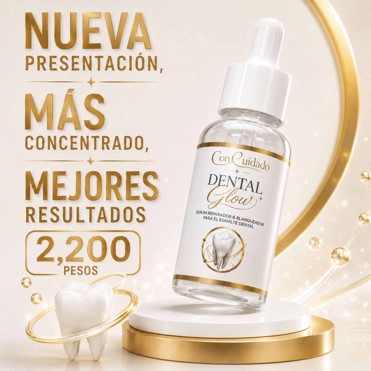 DentalGlow™ Con Cuidado – Reparación y Blanqueamiento Total