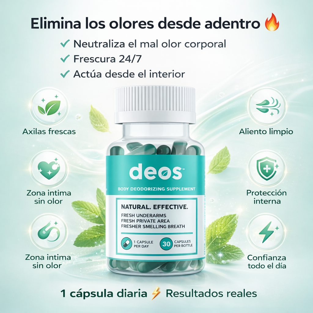 Deos Bloquea malos olores y duerme mejor toda la noche 💤🔥