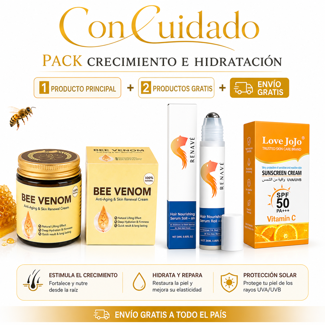 Veneno de abeja - Hidratación Profunda